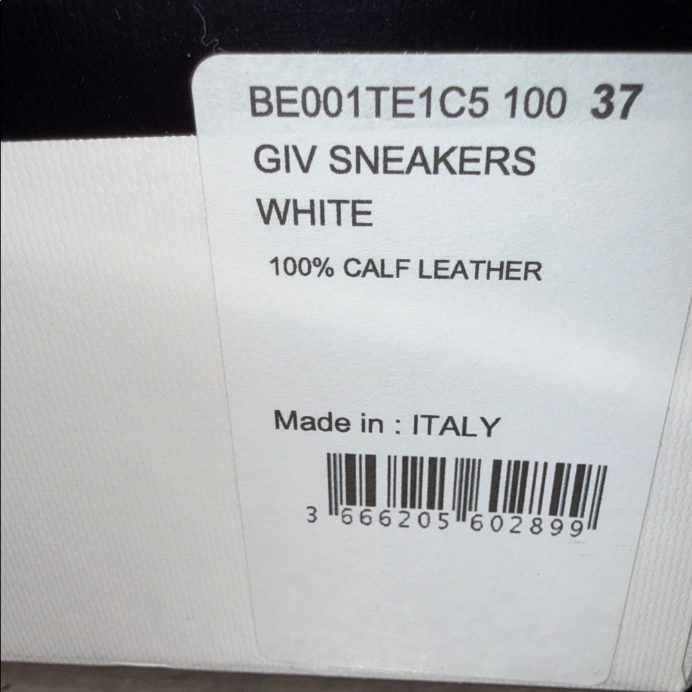 π€ Authentic Givenchy GIV Runner Logo Sneakers White 7 37 π€ - Picture 15 of 15